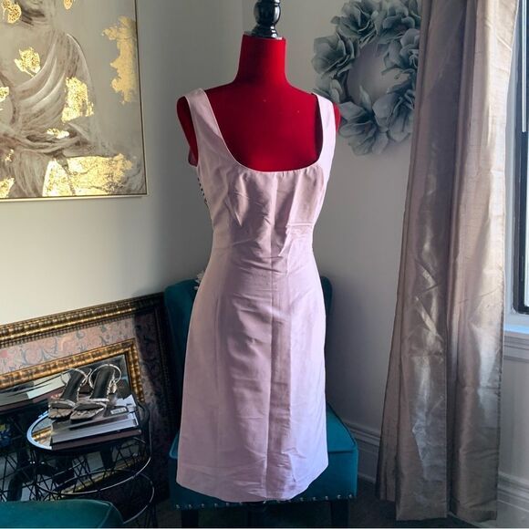 TARA JARMON PINK SILK MIDI DRESS - Picture 4 of 12